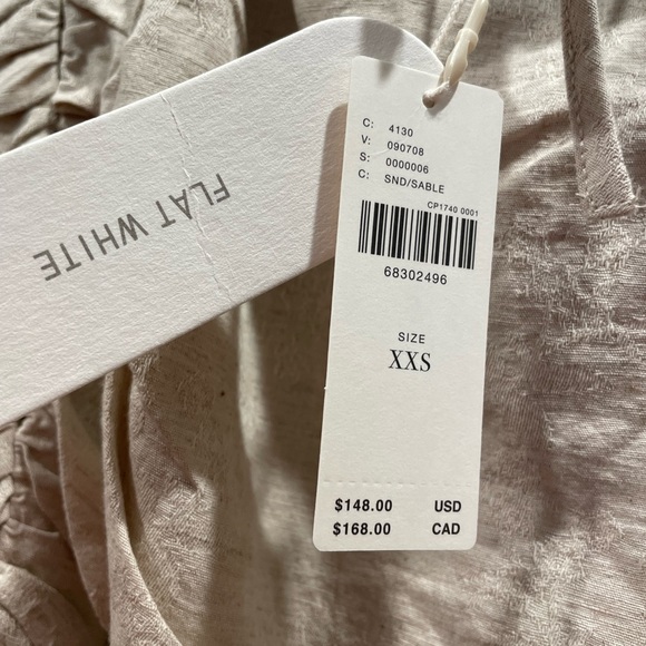 Anthropologie Flat White Dress - Picture 7 of 9